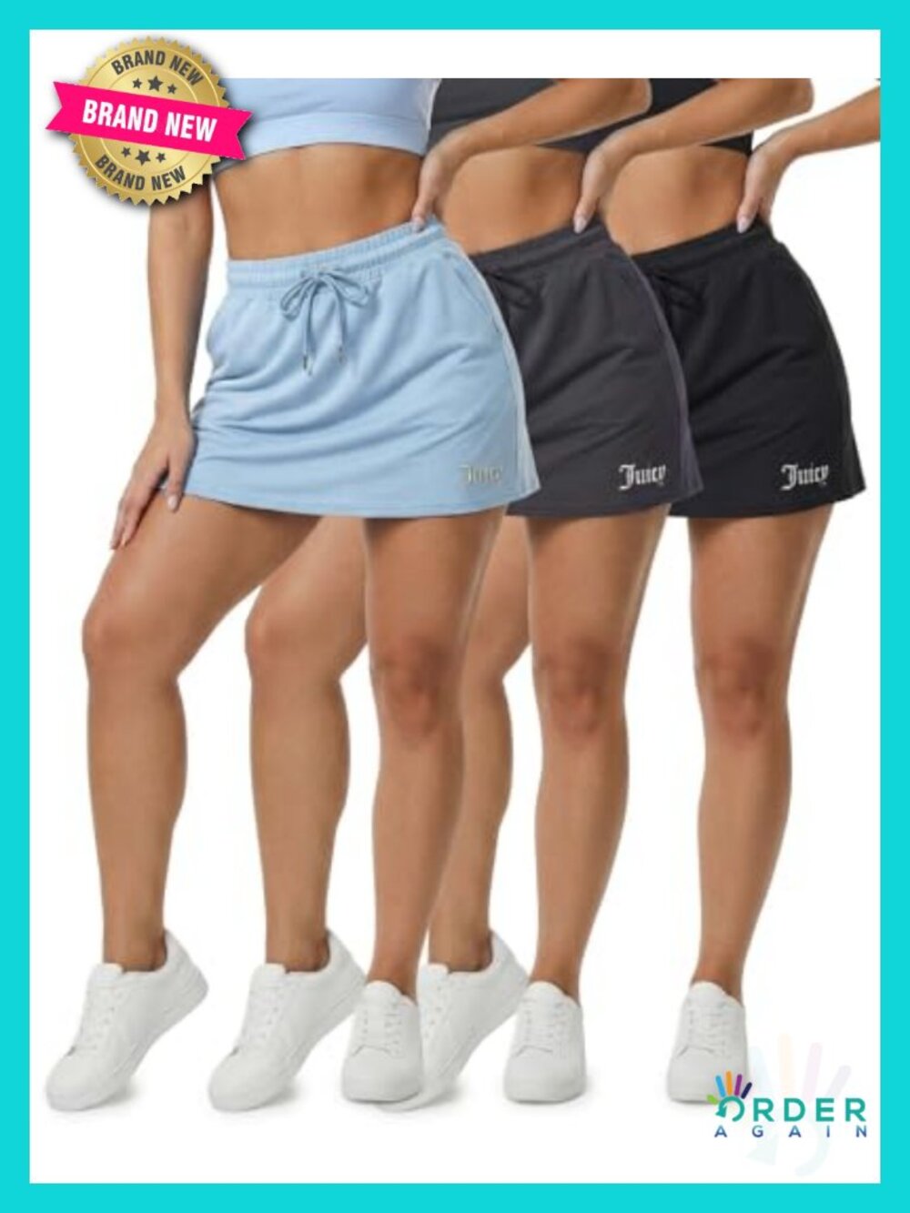 Active Skort Built-In Shorts Tennis Golf Pickleball Running Skirts Ladies
